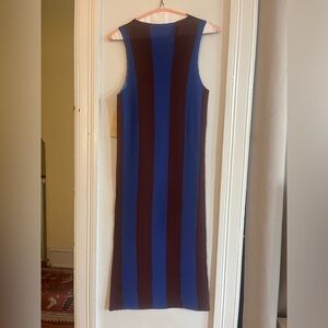 Pleated Striped Sunnei Midi Dress size S